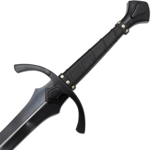 Medieval Warrior Black Sword 42 inch Overall Handmade Hand Forged 1065 High Carbon Steel Full Tang in Saudi Arabia