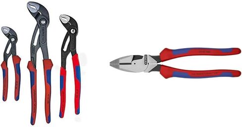 KNIPEX - 9K 00 80 05 US Tools - مجموعة كوبرا متعددة المكونات مكونة من 3 قطع (7، 10، و12) (9K008005US) in Kuwait