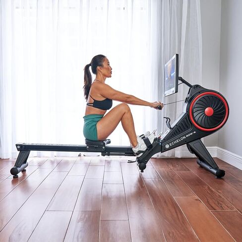 Echelon Row S، + عضوية Echelon مجانية لمدة 30 يومًا، شاشة 22 بوصة، آلة تجديف داخلية، مجدف لصالة الألعاب الرياضية المنزلية، فصول حية وعند الطلب، تمرين كامل الجسم، تأثير منخفض، (قسط متجدد) in Saudi Arabia