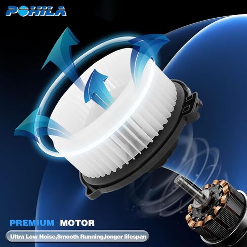 HVAC Heater Blower Motor with Fan Cage Compatible with Honda Civic 2001-2005, Honda CR-V 2002-2006, Mitsubishi Endeavor 2004-2005, Suzuki Aerio 2002-2007, Replace# 79310S5DA01, HO3126101 in Kuwait