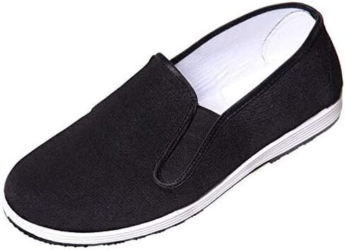 Kung Fu Shoes Martial Arts Shoes Men/Women Chinese Traditional Old Beijing Shoes Kung Fu Tai Chi Rubber Sole Shoes Black (Black, Adult, Men, 9, Numeric, US Footwear Size System, Medium) in Saudi Arabia