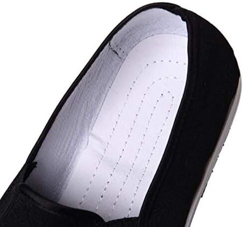 Kung Fu Shoes Martial Arts Shoes Men/Women Chinese Traditional Old Beijing Shoes Kung Fu Tai Chi Rubber Sole Shoes Black (Black, Adult, Men, 9, Numeric, US Footwear Size System, Medium) in Saudi Arabia