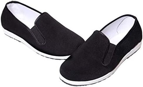 Kung Fu Shoes Martial Arts Shoes Men/Women Chinese Traditional Old Beijing Shoes Kung Fu Tai Chi Rubber Sole Shoes Black (Black, Adult, Men, 9, Numeric, US Footwear Size System, Medium) in Saudi Arabia