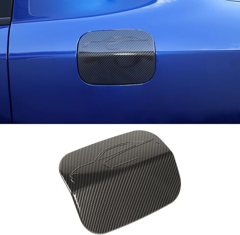 Hoolcar Gas Cap Fuel Filler Door Gas Tank Cap Trim Cover for 2011-2021 Dodge Charger, Black in Saudi Arabia
