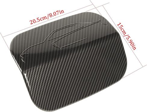 Hoolcar Gas Cap Fuel Filler Door Gas Tank Cap Trim Cover for 2011-2021 Dodge Charger, Black in Saudi Arabia