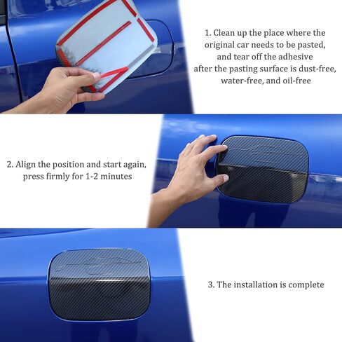 Hoolcar Gas Cap Fuel Filler Door Gas Tank Cap Trim Cover for 2011-2021 Dodge Charger, Black in Saudi Arabia