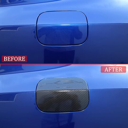 Hoolcar Gas Cap Fuel Filler Door Gas Tank Cap Trim Cover for 2011-2021 Dodge Charger, Black in Saudi Arabia