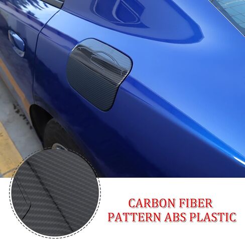 Hoolcar Gas Cap Fuel Filler Door Gas Tank Cap Trim Cover for 2011-2021 Dodge Charger, Black in Saudi Arabia