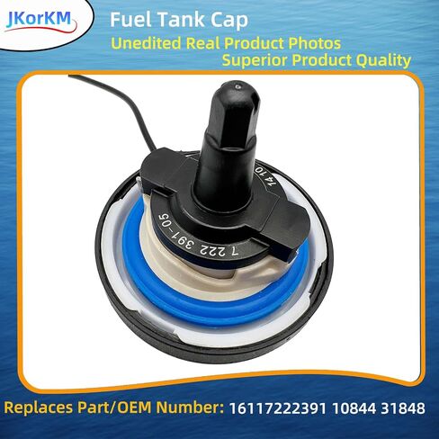 16117222391 Gas Cap, Fuel Tank Filler Cap Compatible With BMW 128i 320i 325i 328i 328xi 330i 330xi 335i 525i 528i 530i 535i 550i 650i 750i 760i X1 X3 X5 Z4 M3 M4 Mini Cooper OEM 10844 31848 in Saudi Arabia