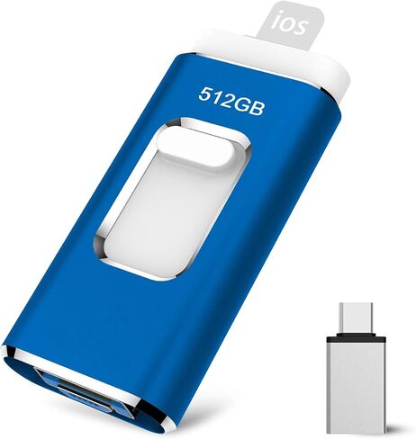 512GB Photo Stick for Phone USB 3.0 Flash Drive, Phone Storage Memory Stick for Phone 13/ 13pro/ 12/ 12mini, Thumb Drive for Computer清货，大麦手下留情 in Saudi Arabia