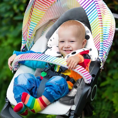 KAKIBLIN Upgraded 3 in 1 Infant Car Seat Insert, Baby Car Seat Cushion Pad,Reversible Baby Carseat Head & Body Support for Newborn and Toddler 0-12 Month, Perfect for Car seat, Strollers, Swings in Saudi Arabia