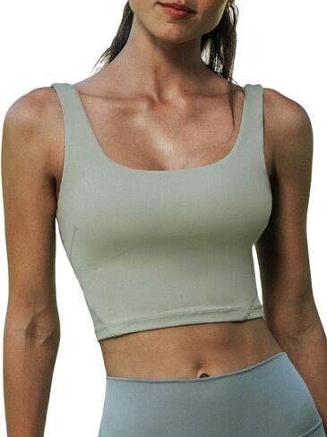 CUPSHE Womens Open Back Sports Bra Crop Tops Workout Gym Fitness Bra with Removable Pads in Saudi Arabia