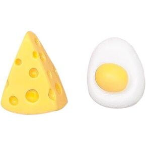 Handmade Mouse Cheese Small Stud Earrings for Women Teen Girls Triangle Foodie Enamel Earrings Hypoallergenic Earrings Cute Mouse Dangle Studs Earrings Jewelry Gifts
