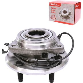 FKG 513272 Front Wheel Bearing Hub Assembly fit for 2007-2016 Jeep Wrangler, 5 Lugs W/ABS
