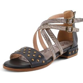 Spring Step L'Artiste Women's Carys High-Energy Stud Detail Sandals - Stylish, Snug Fit for Adventures