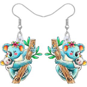 Fun Australia Kaola Earrings Dangling Novelty Animals Jewelry Creative Sloth Gifts for Women Girls Charms Decor