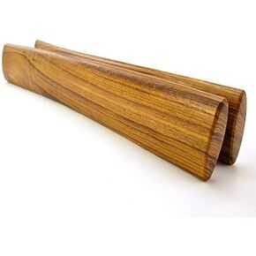 Minstrel-style Teak Rhythm Bones, Wide
