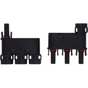 موصل فرع الطاقة الشمسية، موصل Y IP68 1500V طرف نحاسي صلب في سلسلة الطاقة الشمسية الكهروضوئية أو الدوائر المتوازية، زوج واحد FMMM+MFFF