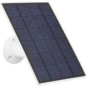 5V Solar Panel for Security Camera, Premium USB Solar Panel charger IP65 Waterproof, Compatible with Outdoor Rechargeable Battery Powered Cam, 9.8ft USB cable, 360 Adjustable Bracket