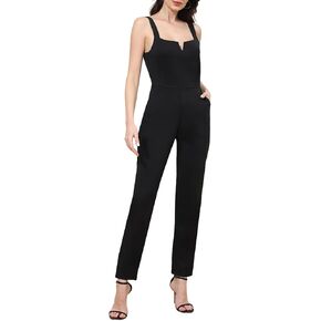Womens Jumpsuit Dressy Casual Summer Outfits One Piece Sleeveless High Waist Tapered Leg Pants Rompers with Pockets in Kuwait