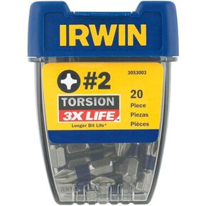 IRWIN IWAF31PH220 20-Piece Impact Screwdriving Phillips #2 Set