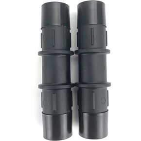 KDP Automotive Heater Hose Connector 1/2"X 1/2" (13-13）Hose Barb Glass Filled Nylon PA66-GF33 Fittings for Heat/Coolant Vacuum line and Rubber Hose Black Air/Fuel/Water (Pack of 2)