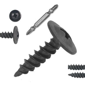 410 Stainless Steel Phillips Truss Head Wood Screws, 8x3/4’’ Self Tapping Screws (30Pcs)