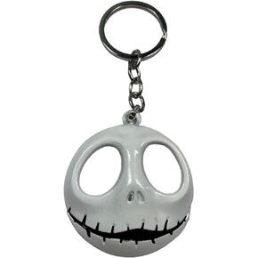 The Nightmare Before Christmas Jack Skellington Skeleton Face Keychain Key Ring Holder