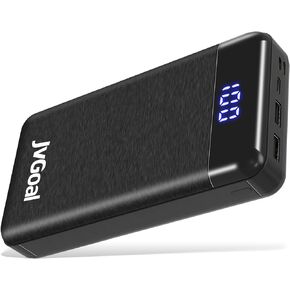 30000mAh Portable Charger, Safer Huge Capacity Power Bank Battery Pack with LCD Digital Display Triple Input and Dual Output Ports Compatible for Mobile Phones, Tablet and More
