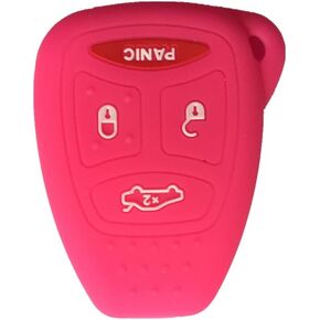 Black and Navy Blue Silicone Rubber Keyless Entry Remote Key Fob Case Skin Cover Protector fit for 2006 2007 MITSUBISHI Raider