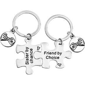 ENSIANTH Best Friend Sister Gifts Friendship Gift Chosen Sister Jewelry Friends forever Keychain