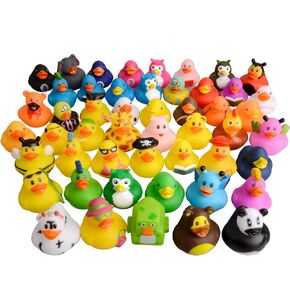 50Pcs Assortment Mini Rubber Ducks, Kids Baby and Toddler Bath Toys, Summer Pool Beach Activities Floater Rubber Tiny Duck in Bulk Toys, Christmas and Birthday Gifts
