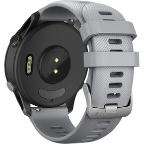 Compatible with Garmin Vivoactive 4S Bands,Quick Release Silicone Band 18mm Replacement for Garmin Venu 2S/Vivomove 3S/Forerunner 255S/255S Music for Women Men.