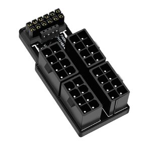 chenyang ATX3.0 PCI-E 5.0 12VHPWR 16Pin Power Modular to 3 ATX 8Pin Connector Adapter for 4080 5090TI Graphics Card 90 Degree Down Angled
