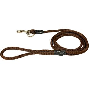 The Walkie No Pull Dog Leash - Gentle, Effective, Encourages Loose Leash Walking - Made in USA - Brown Color - Size Large for Dogs 25 lbs – 150 lbs