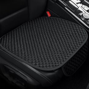 2 Pack Car Seat Cover for Front Car Seat Bottom,Ice Silk Seat Cushion Protector Without Backrest with Storage Pocket, Works with Summer Sedan SUV Pickup Minivan (Black) in Kuwait