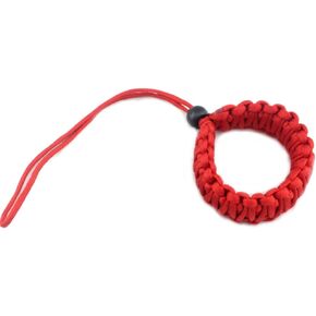 AKOAK Braided 550 Paracord Adjustable Camera Wrist Strap,Safety Strap for Video Camcorder,Binoculars and DSLR Camera,Red