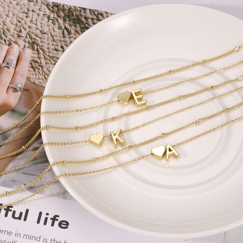 أساور الذهب للنساء العصرية 18K الذهب مطلي القلب الأولي سوار للفتيات في سن المراهقة شخصية A-Z داينتي حرف سحر أساور الأزياء الطبقات سلسلة أساور للنساء هدية in Kuwait
