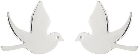 Minimalist Bird Small Little Stud Earrings for Women Teen Girls Cute Stainless Steel Flying Swallow Animal Cartilage Pierced Hypoallergenic Tiny Huggie Sleeper Studs Fashion Jewelry Birthday Gifts in Saudi Arabia