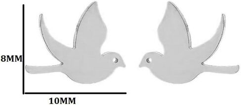 Minimalist Bird Small Little Stud Earrings for Women Teen Girls Cute Stainless Steel Flying Swallow Animal Cartilage Pierced Hypoallergenic Tiny Huggie Sleeper Studs Fashion Jewelry Birthday Gifts in Saudi Arabia