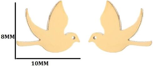 Minimalist Bird Small Little Stud Earrings for Women Teen Girls Cute Stainless Steel Flying Swallow Animal Cartilage Pierced Hypoallergenic Tiny Huggie Sleeper Studs Fashion Jewelry Birthday Gifts in Saudi Arabia