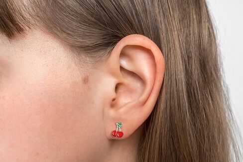 925 Sterling Silver Children's Fruit Stud Earrings in Kuwait