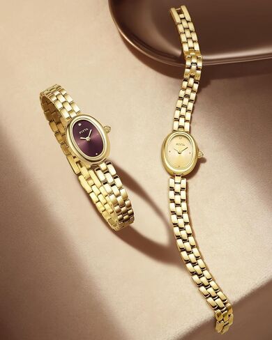 Gold Watches for Women Dainty Small Gold Watch Stainless Steel Women Watch with Link Removal Tools and Gift Box for Women and Love Ones in Saudi Arabia