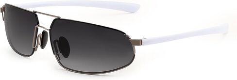 FEISEDY Vintage Sunglasses Men Polarized, Aviator Metal Frame Lightweight, Driving Fishing Running B0057 in Saudi Arabia