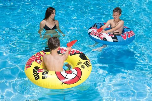 أنبوب حمام السباحة بامب آند سكويرت من بول ماستر مع أداة سكويرتر، أصفر in Kuwait