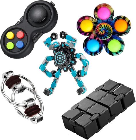 5 PCS Fidget Toys Set,Relieves Stress Anxiety Fidget Toys for Kids and Adults with Add,ADHD, Autism or Anxiety in Saudi Arabia