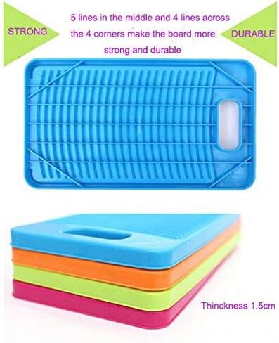 Washing board mini washboards plastic wash board for baby cloth small Items cloth diapeers used in bathroom sink small basin lightweight travelling small size(blue) in Saudi Arabia