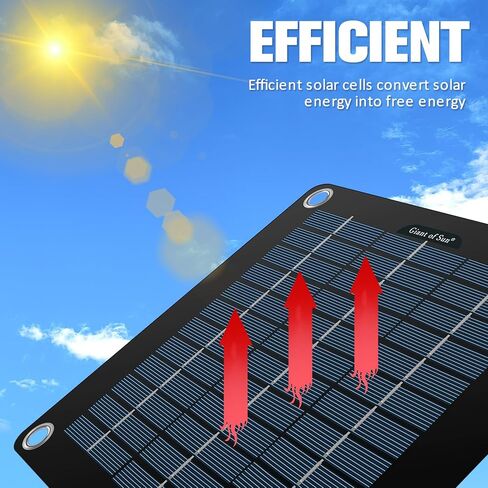 طقم لوحة شمسية 10 وات 12 فولت شاحن شمسي مقاوم للماء طقم شاحن محمول يعمل بالطاقة الشمسية مع 4 أكواب شفط خفيفة الوزن وعالية الكفاءة للحفاظ على بطارية السيارة لقارب السيارة RV (أسود) in Kuwait