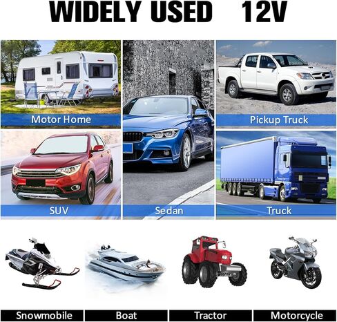 طقم لوحة شمسية 10 وات 12 فولت شاحن شمسي مقاوم للماء طقم شاحن محمول يعمل بالطاقة الشمسية مع 4 أكواب شفط خفيفة الوزن وعالية الكفاءة للحفاظ على بطارية السيارة لقارب السيارة RV (أسود) in Kuwait