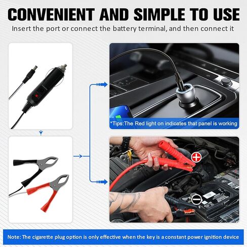 طقم لوحة شمسية 10 وات 12 فولت شاحن شمسي مقاوم للماء طقم شاحن محمول يعمل بالطاقة الشمسية مع 4 أكواب شفط خفيفة الوزن وعالية الكفاءة للحفاظ على بطارية السيارة لقارب السيارة RV (أسود) in Kuwait